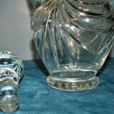 Carafe ewer for wine or water crystal cross of lorraine