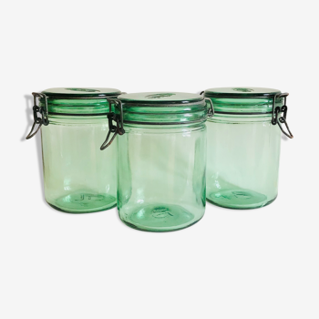Set of 3 jars L'Idéal in glass
