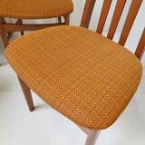 Suite of 4 chairs Jentique 1970 vintage