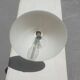 Wall lamp in opaline chrome scrolls Art Deco