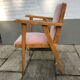 Scandinavian-style retro chair - pink velvet