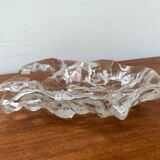 Frosted glass bowl with snail patterns, 1960s.