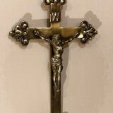 Bronze and brass cross from the 20th century.