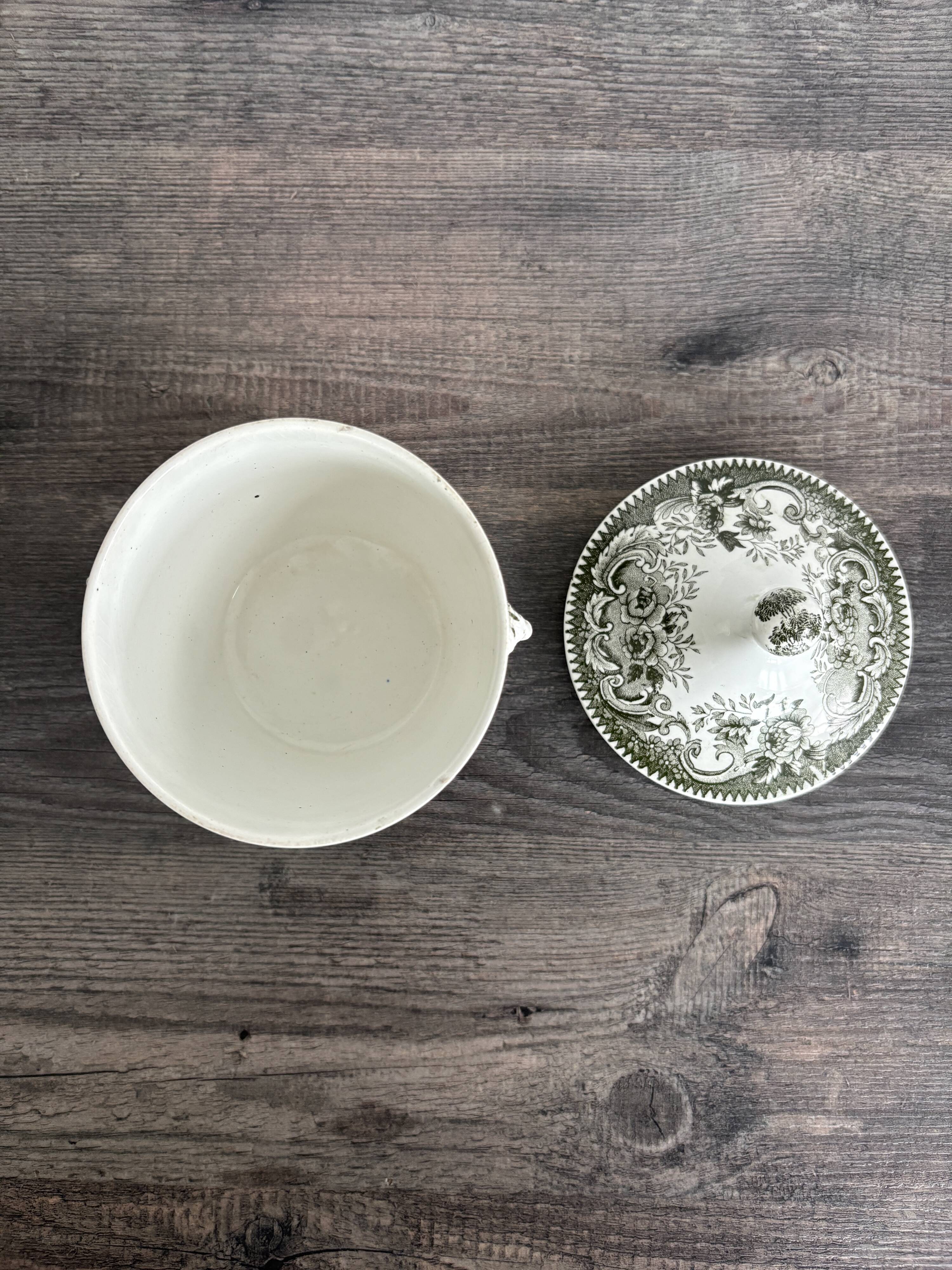 Old Sugar Bowl Jemmapes Faience (Cappellemans)