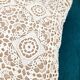 Coussin Lin et coton crochet