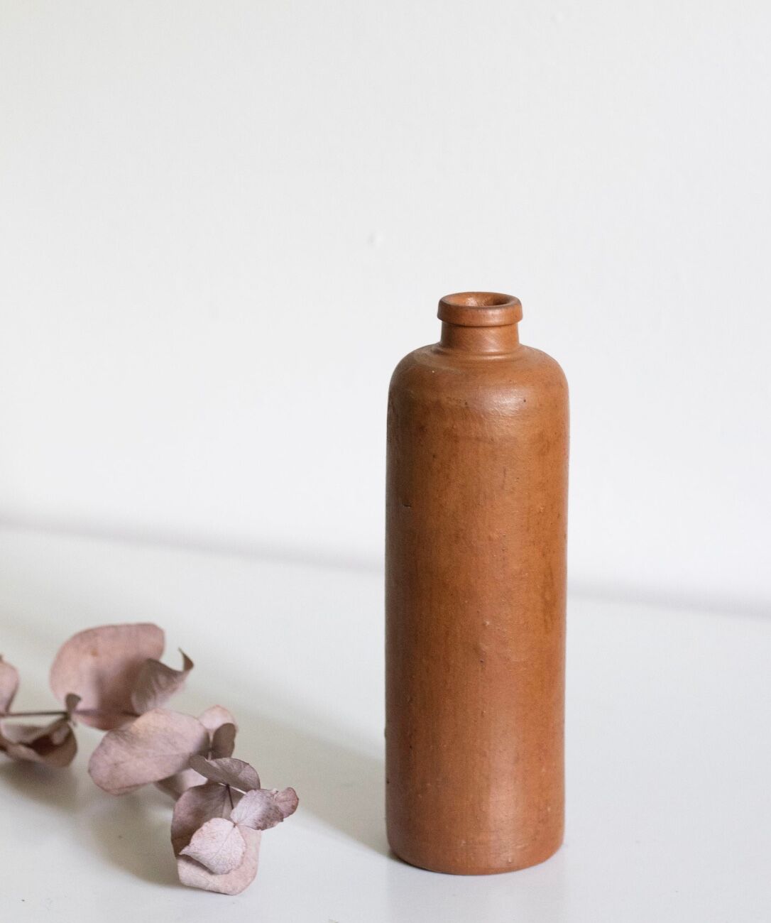Vintage brown stoneware bottle