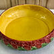 Salad bowl fruit bowl with carnations slurry Sarreguemines XIX