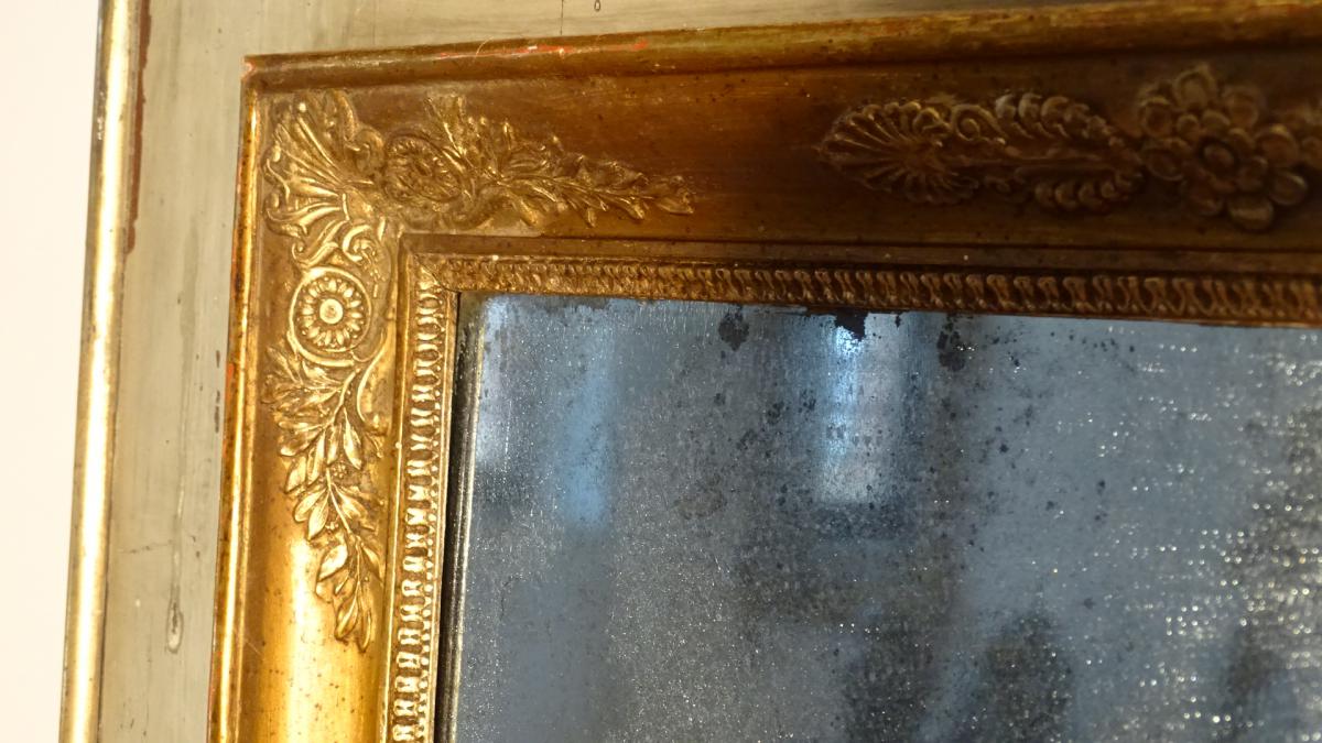 Trumeau de cheminée de style directoire décor au chinois