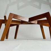 Mid-Century Modern Sculptural Wooden Coffee Table, Italy, 1950s