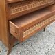 Commode rotin pieds compas