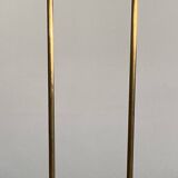 Pair of brass and marble bookends