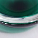 Green Murano glass ashtray