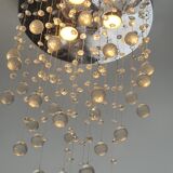 Ceiling light with drop crystals