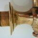 Old fountain tap for garden in brass, 4 parts