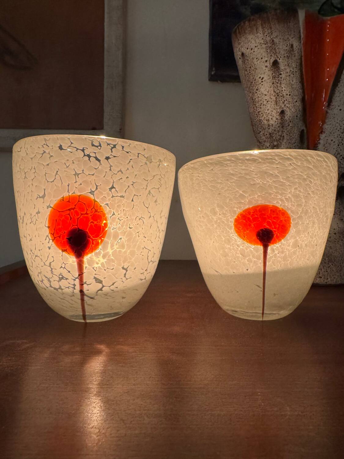 Photophores verre de Murano années 70