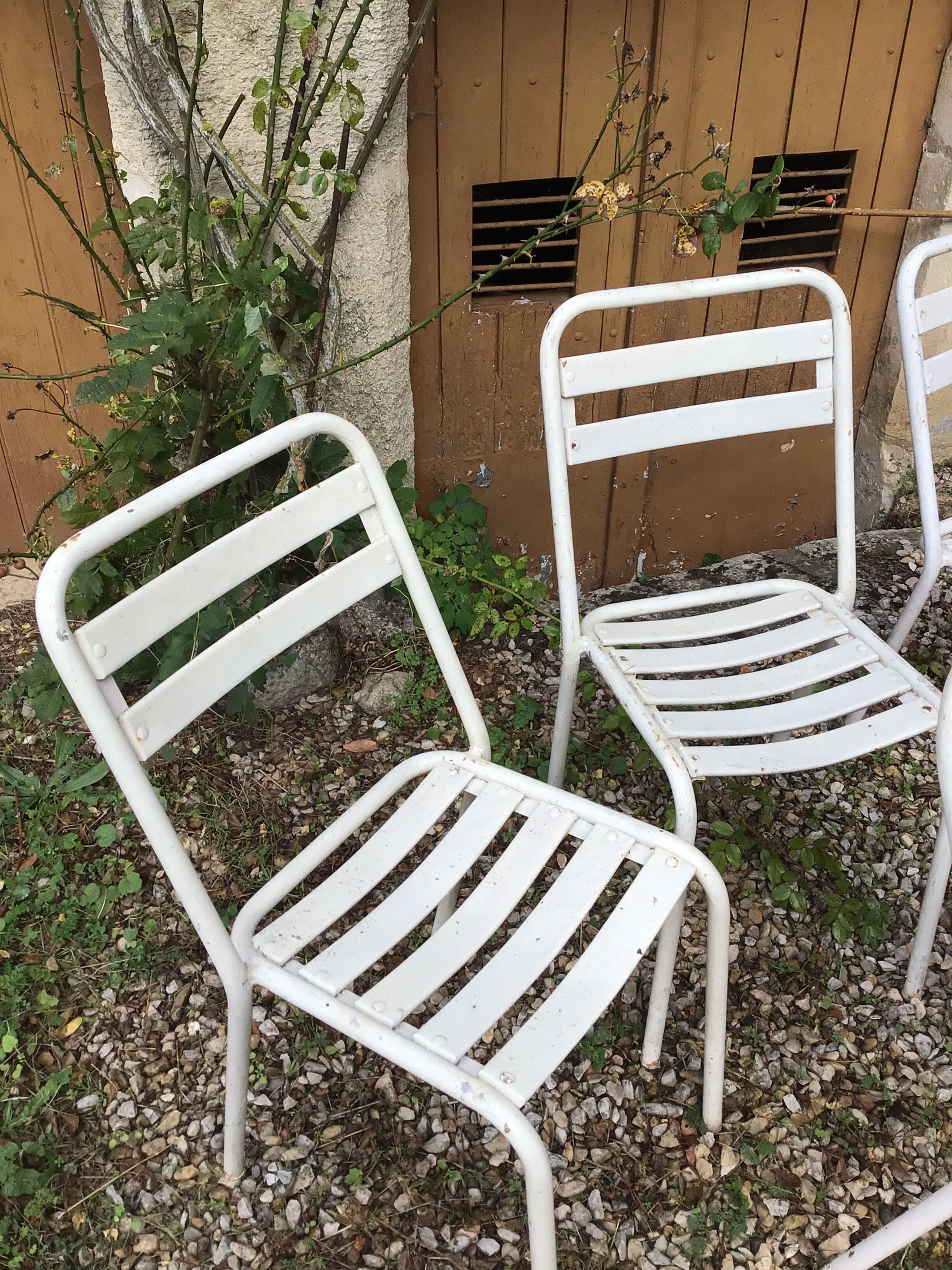 Ensemble de chaises et fauteuils de jardin Tolix 1950