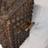 Coffre art populaire tramp art époque 19 éme