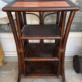 Shelf on rattan legs