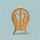 Vintage wicker and bamboo magazine rack