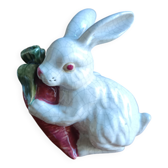 adorable Art Deco crackle ceramic bunny