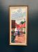 Oil on panel "Old Man in the Street" by M. Wallin vintage & framed 27x54cm