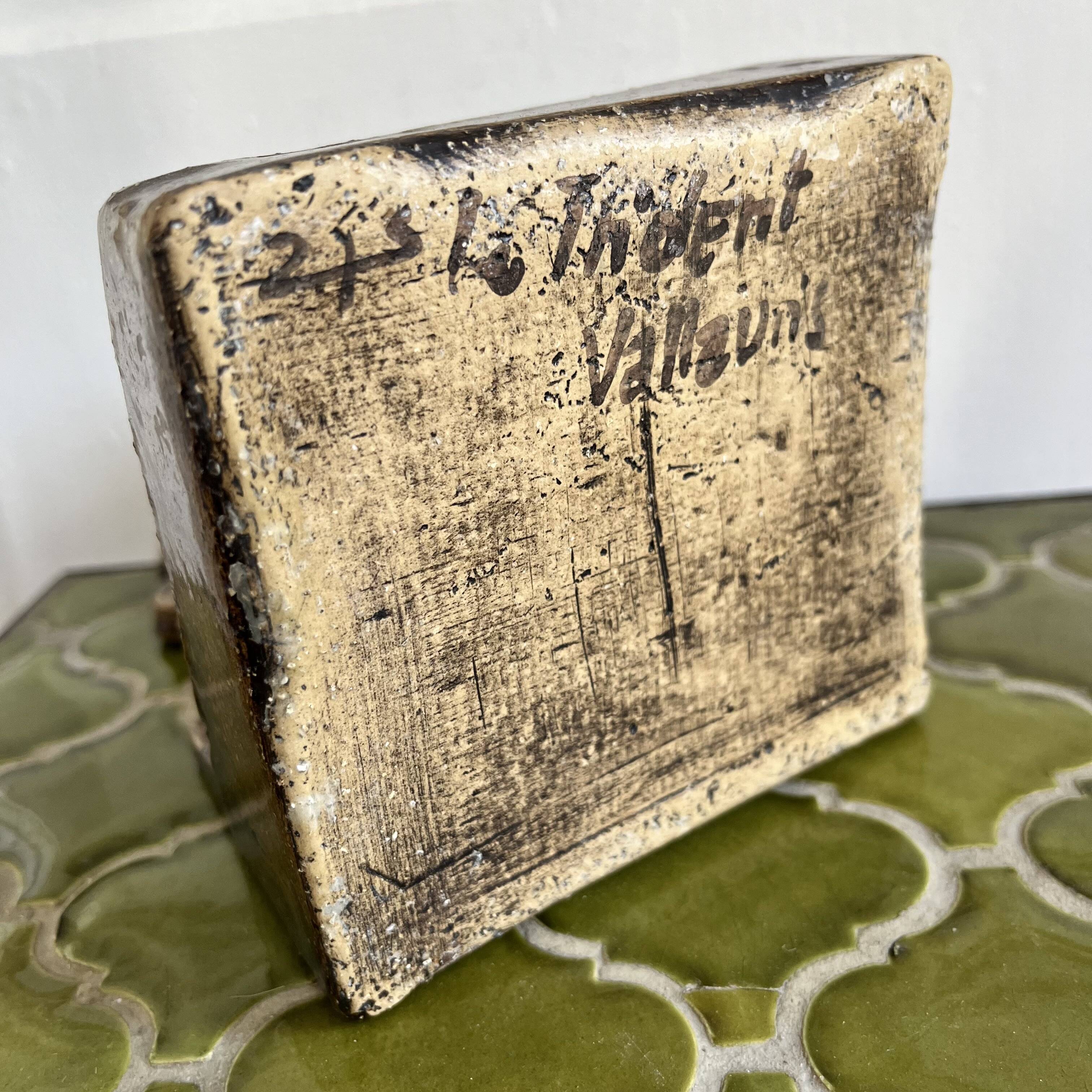 Ceramic soap dish/pocket tray Le Trident, 60s/70s, Vallauris