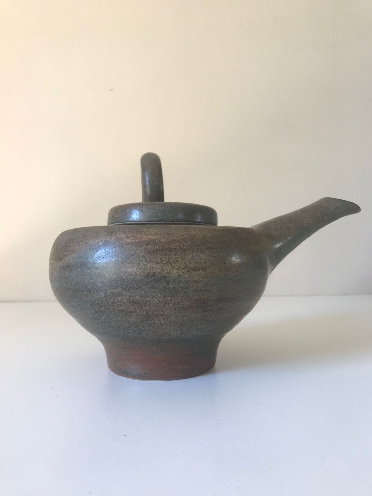 Vintage sandstone teapot by Jacques lacheny