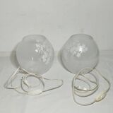 Par des lampes en cristal. Espagne, années 1990.