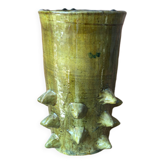TAMEGROUTE POTTERY VASE IN GLAZED TERRACOTTA