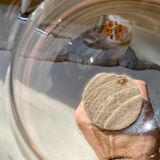 Hellem France vacuum coffee maker 8 cups vintage Pyrex glass 70s