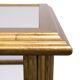 Classic Brass Serving Table Mirror tops Hollywood Regency 1970s France