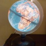 Light earth globe