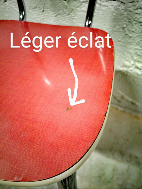 Red formica chair