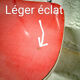 Red formica chair