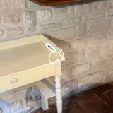 Meuble ancien coiffeuse patiné