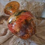 Jean Noël Bouillet vase lacquer on glass Mistigri Chapoutier