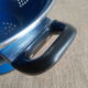 Vintage blue enamelled strainer