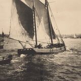 Photographie encadrée thème voilier