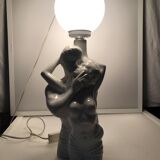 Lampe couple céramique des années 80