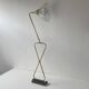 Old brass and prismatic glass xxl stem lamp