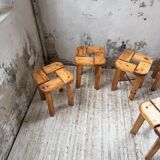 Set of 6 Olof Ottelin stools, Finland 1950.