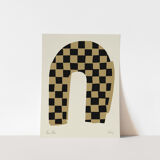 Framed abstract giclee art print 50x70cm