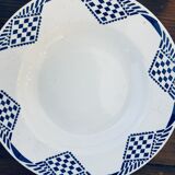 Set of 4 flat plates lustucru pattern