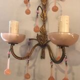 Wall light pair Murano 1950