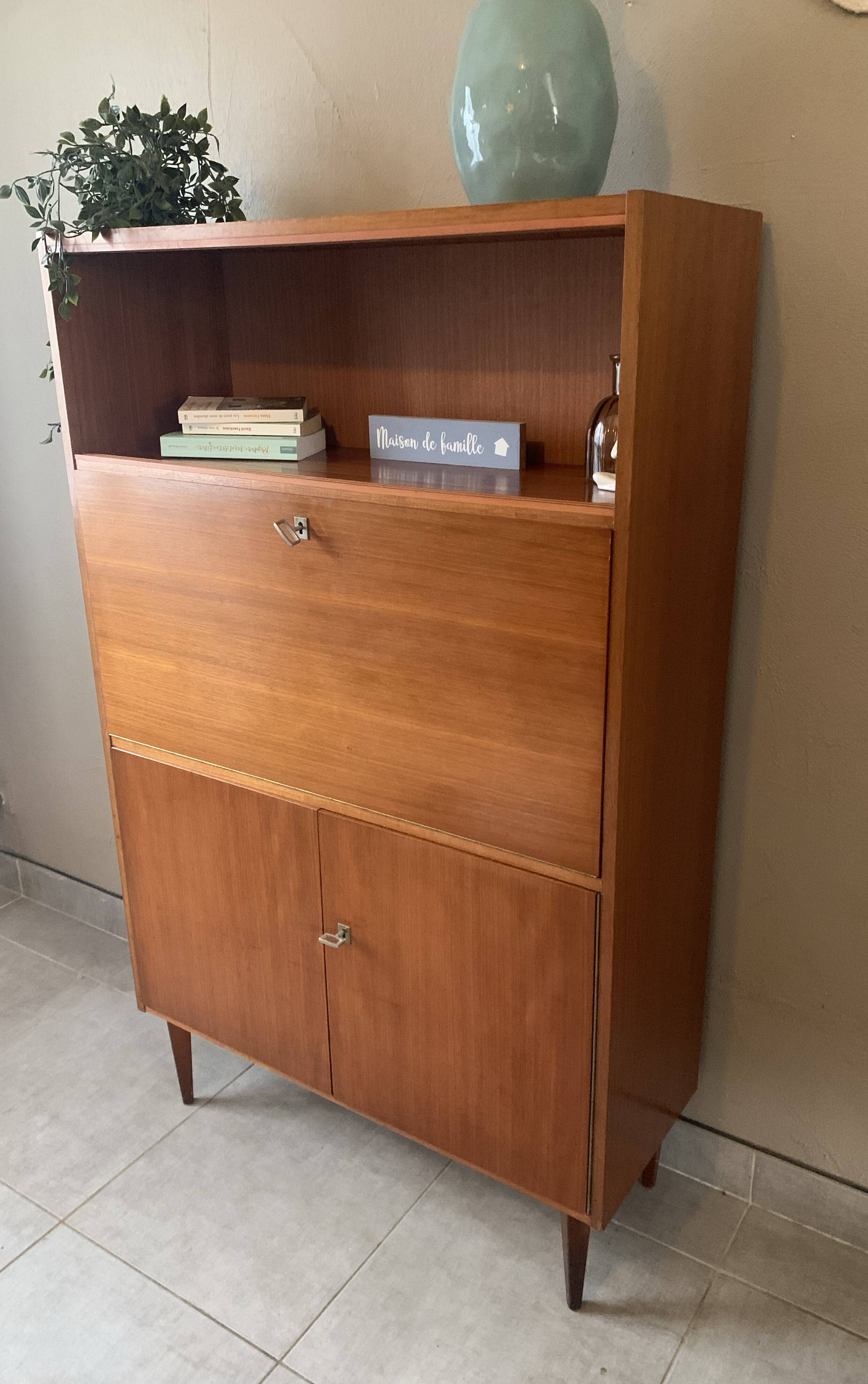 Scandinavian teak secretary, 1960s