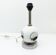 Space Age lamp base in white ceramic and chrome - 1970