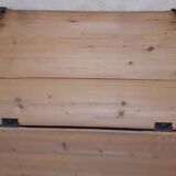 Coffre malle 118x56x54cm ancien en sapin