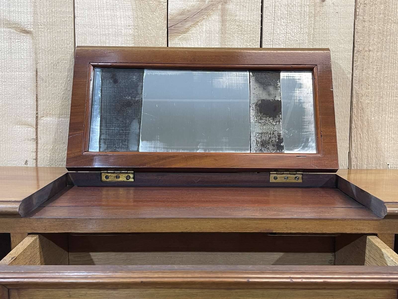 1930s mahogany boat cabin toilet furniture
