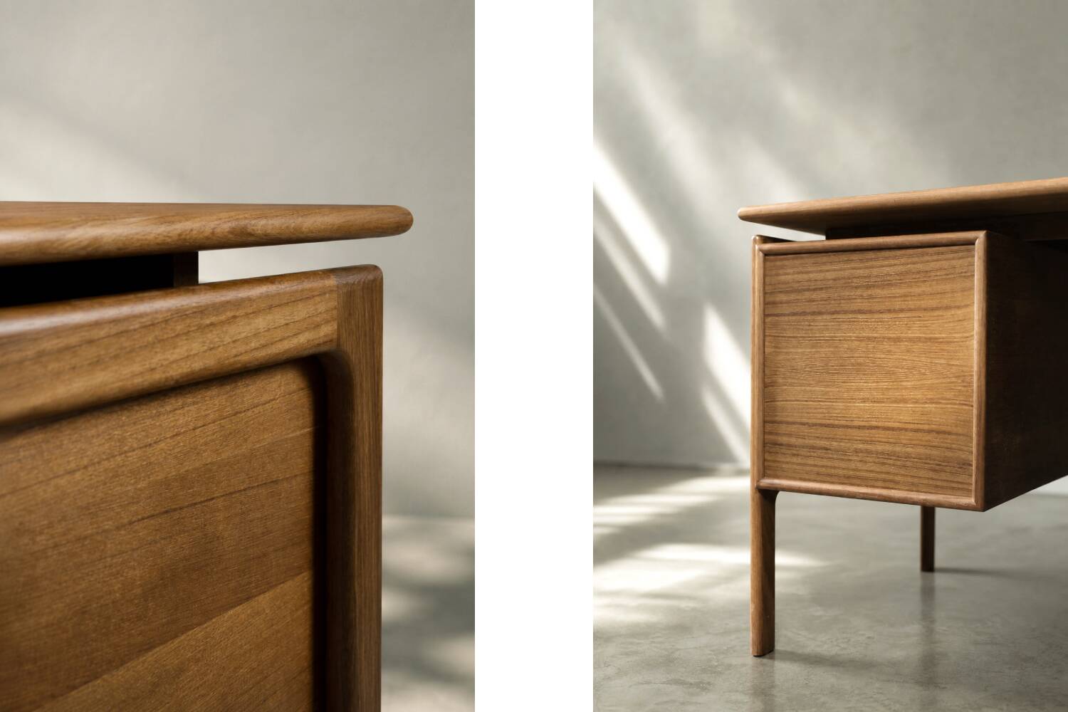 Modern vintage Danish teak desk from the 1950s by Arne Vodder for GV Møbler.