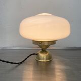 Old vintage opaline table lamp